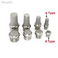 1/8 1/4 3/8 1/2 3/4 1 BSPT Male Pneumatic Silencer Muffler Connector Air Fitting 304 Stainless Steel