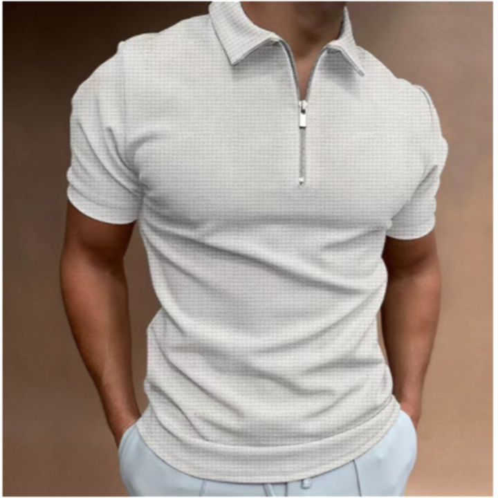 2022-new-zip-polo-shirt-mens-cotton-short-sleeve-t-shirt-high-quality-slim-fit-casual-golf-polo