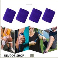 UEVOQB SHOP 4pcs ระบายอากาศได้ระบายอากาศ สายรัดข้อมือกีฬา สะดวกสบายสบายๆ ดูดซับเหงื่อ สายรัดข้อมือออกกำลังกาย อีลาสติก ผ้าคอตตอน สายรัดข้อมือ สำหรับผู้ชาย