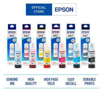 Epson หมึกเบอร์ 057 สำหรับเครื่องพิมพ์ L8050, L18050 Dye 70ML Ink Bottle