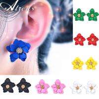 【YF】❀❀▦  2022 New style Earrings Beach Jewelry female Metal Spray Paint Stud