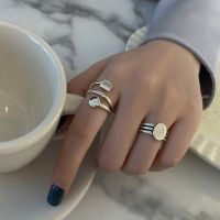 [COD] geometric opening adjustment girls index finger ring texture European and style womens all-match wholesale