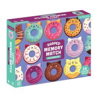 เกมจับคู่ภาพแบบพกพา ลายโดนัท Cat donuts Shaped memory match