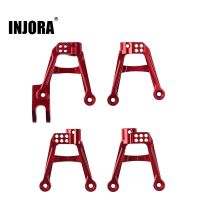 INJORA 4PCS RC Car CNC Aluminum Shock Mount Damper Towers for 1/10 RC Crawler SCX10 II 90046 90047 Upgrade Parts Electrical Connectors