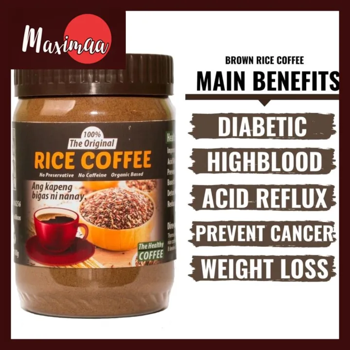 Maximaa THE ORIGINAL BROWN RICE COFFEE FROM ILOCOS The Healthy Coffee