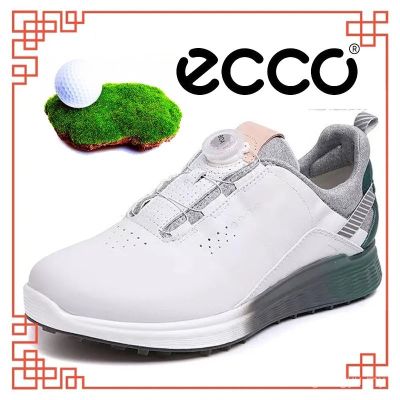 ECCO 2023 New Mens golf shoes waterproof leather golf training shoes Casual shoes