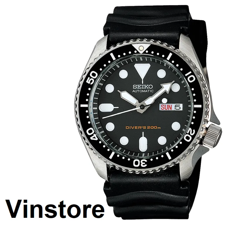 Vinstore] Seiko SKX013 Automatic Diver's 200M Black Silicone Strap Black  Dial Men Watch SKX013K SKX013K1 | Lazada Singapore