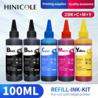 : 》:: ชุดหมึกเติมครอบจักรวาล HINICOLE 100มล. สำหรับ Epson สำหรับ Canon สำหรับ HP สำหรับเครื่องพิมพ์อิงค์เจ็ท Brother หมึกตลับหมึก CISS