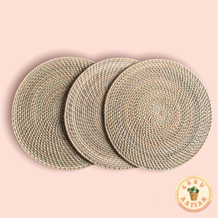 RATTAN ROUND PLACEMAT 14 INCHES Lazada PH