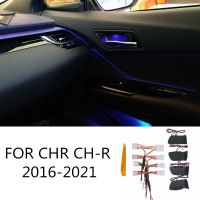 ไฟ Led ชามที่จับประตูท้ายรถ Mangkuk Lampu บรรยากาศประตูสำหรับ Toyota Chr C Hr 2016 2023 2023 2023