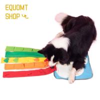 EQUOMT แผ่นรองอาหารแบบโต้ตอบสำหรับสุนัขขนาดใหญ่เล็กแผ่นรองให้อาหารช้าฝึกอบรมสัตว์เลี้ยงของเล่นสุนัขเสื่อสำหรับดมกลิ่นของเล่นสัตว์เลี้ยงภาพติดเพชรลายต่างๆ