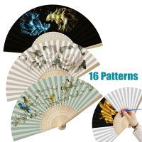 DIY Painting By Numbers Chinese Japanese Folding Fan Classical Dance Fan Oil Drawing On Canvas Fan Elegent Female Fan Home Decor