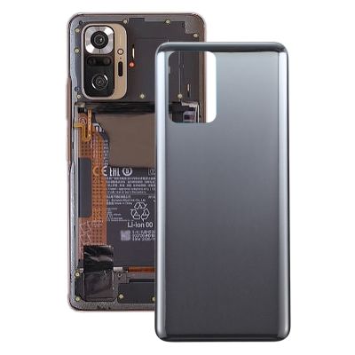 ฝาหลังเดิมสำหรับ Xiaomi Redmi Note 10S M2101K7BG, M2101K7BI, M2101K7BNY (สีดำ)
