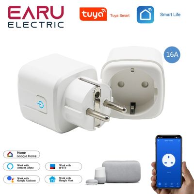 【NEW Popular89】16A EUPlug WiFiPower Monitor ฟังก์ชั่นจับเวลาทำงานร่วมกับ Alexassistant