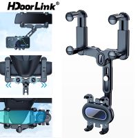 xinhuilinmeimaoyiyou Hdoorlink ที่วางโทรศัพท์นําทาง กระจกมองหลังรถยนต์ 360° ขาตั้งโทรศัพท์มือถือ อเนกประสงค์ หมุนได้ และพับเก็บได้ สามารถปรับได้ สําหรับรถยนต์