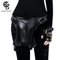 Steampunk Bag Womens Halloween Black Retro Womens Bag Womens Shoulder Bag Mens Outdoor Stitching Waist Bag