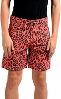 Just Cavalli Mens Animal Print Casual Shorts US S IT 48