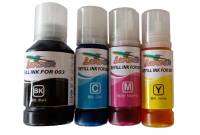 Epson 003 (Refill Ink) FOR L1110,L3100,L3101,L3110,L3150,L5190,L4150,L4160,L6160,L6190 ใช้ทดแทนของแท้ได้ 100 % ( 4 สี ครบชุด )