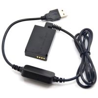 LP-E12 Dummy Battery DR-E12 DC Coupler + Power Bank 5V USB Cable Adapter For Canon EOS M M2 M10 M50 M100 M200 Cameras