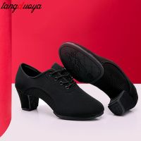 hot【DT】 2022 New Latin Shoes Ballroom Ladies Aerobics Sneakers Dancing Teacher