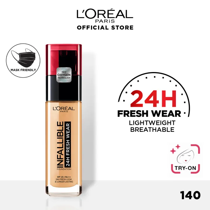 L'Oreal Paris Infallible 24hr Fresh Wear Liquid Foundation (Lightweight/Longwear)