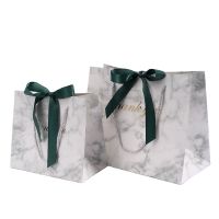 20 Pcs Paper Gift Bag For Clothes Books Packaging Gold Handle Paper Box Bags Thank You Kraft Paper Gift Bag With Handles