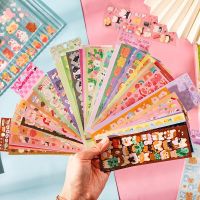 10 Sheets Multi-theme Stickers Cartoon Animal Flora Stickers DIY Korean Kpop Stationery Postcards Scrapbooking Stickers