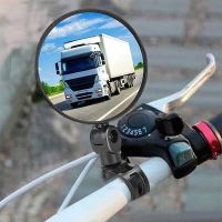 Bike Mirrors Convex Wide Angle Adjustable Bicycle Handlebar Rearview Mirror Reflector Electric Scooter MTB Road Bike Accessories