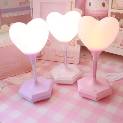 Holiday Decoration Night Light-Cute and Romantic Heart-Shaped Light Baby Remote Control Touch Switch Can Record for A Gift