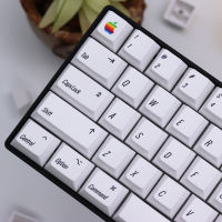 White Minimalist Keycaps PBT Cherry Profile Key Cap Set สำหรับ GMK Cherry Mx Kailh Switch Mac Apple Mechanical Keyboard