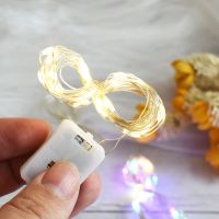 1M 2M Mini Led Fairy Lights / Battery Powered Copper Wire Starry Fairy Lights / Waterproof Indoor String Lights / Decorative String Light For Cake Fresh flower bunch Gifts Box