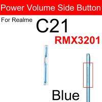 ปุ่มปรับสายเพิ่มระดับเสียงสำหรับ OPPO Realme C20 C20A C21 C21Y C25 C25Y C25S ด้านข้างตอนเปิดปิดกุญแจอะไหล่ LPX3762ชิ้นส่วนทดแทน