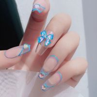 BEAUTYLASS เครื่องประดับ DIY อุปกรณ์เสริมแต่งเล็บริบบิ้นสามมิติอ่อน,การตกแต่งศิลปะ3D เล็บ