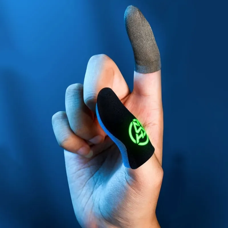 1 Pair Gamer Sleeve Sweatproof Dedales Gamer Finger Cover Touch-Screen  Fingertips Sleeve For Mobile Games