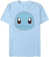 Fifth Sun Pokemon Squirtle Big Face Young Mens Short Sleeve Tee Shirt