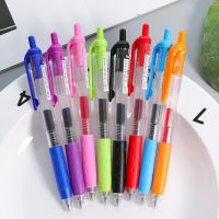 1 Pcs Liquid Ink Quick-drying Press Gel Pen 0.5mm Pink/orange/black/red/blue/green/purple Ink Student Office Stationery