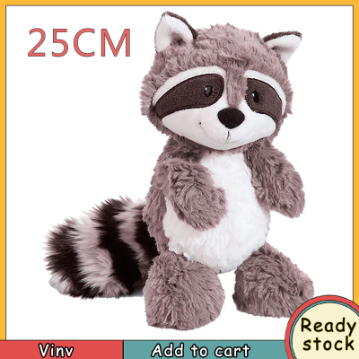 Vinv 25/35cm Raccoon Plush Toy Lovely Raccoon Soft Stuffed Animals Doll Pillow Toy for Kids Baby Birthday Gift