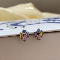 Avantgarde.bkk ? Crysty stud earrings (brass+18K)