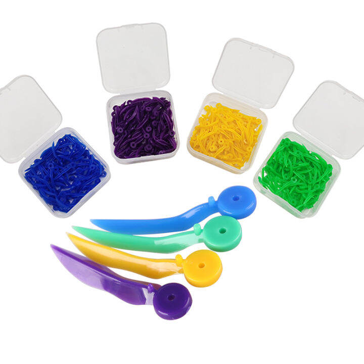100pcs/box Disposable Dental Wedges Plastic Arc Concave Design Diastema