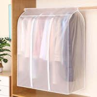 Hot Clothes Hanging Dust Cover Dress Suit Coat Transparent Storage Bag Case Organizer Wardrobe Dress Clothing Hanging Dust Cover