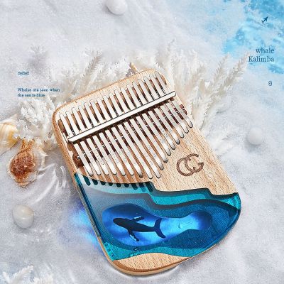 【YF】 Kalimba 17 21 Tones Thumb Calimba All Wood Whale Musical Instrument With Accessories Gifts