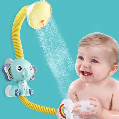 Bath Toys Baby Water Game Elephant Model Faucet Shower Electric Water Spray Toy For Kids Swimming Bathroom Baby Toys