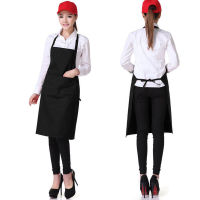 2022 New Fashion Unisex Work Apron For Men Canvas Black Apron Bib Adjustable Cooking Kitchen Aprons For Woman With Tool Pockets Aprons