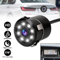 【hot】☃☁✖  12V Car Rear View Parking Assistance Parktronics Night Vision 8LED 170° Wide Monitoring Accessories