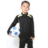 Boys Long Sleeve Football Jersey Set Kids Training Tracksuit School Football Uniforms Soccer Black Red Blue Orange Green