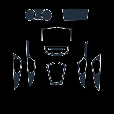 สติกเกอร์ตกแต่งภายในฟิล์มติดไฟรถแบบใสสำหรับ Nissan Qashqai 2022อุปกรณ์เสริมรถยนต์ประตูหน้าต่างเครื่องนำทางคอนโซลเกียร์