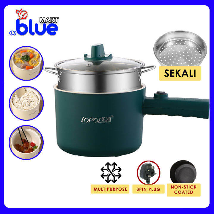BLUEMART Lopol 1.8L Multi Cooker non stick with steamer mini rice