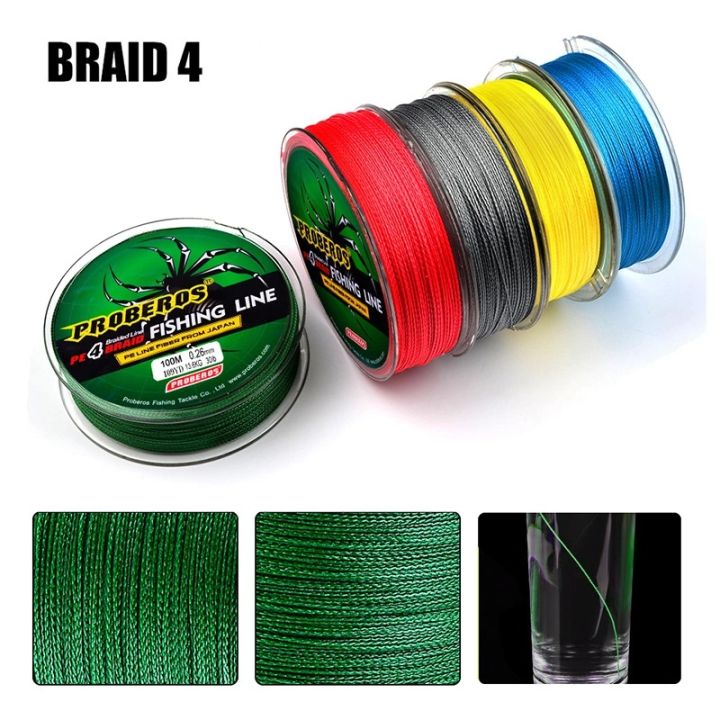 1-2-วัน-ส่งไวมากแม่-สาย-pe-ถัก-4-สีฟ้า-เหนียว-ทน-ยาว-100-เมตร-fishing-line-wire-proberos-blue-super-thailand