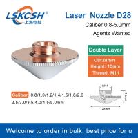 Hot Selling LSKCSH Laser Nozzle  Dia 28Mm Caliber 0.8-5.0Mm Used For  WSX Ermaksan Co2/Fiber Laser Cutting Head Machines