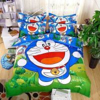 ชุดเครื่องนอน ชุดผ้าปูที่นอน ผ้าปูที่นอนโดเรมอน  Doraemon ผ้าปูที่นอน6ฟุต 5ฟุต 3.5ฟุต ครบชุด ผ้านวม ผ้าปูที่นอน ปลอกหมอน มีเก็บเงินปลายทาง